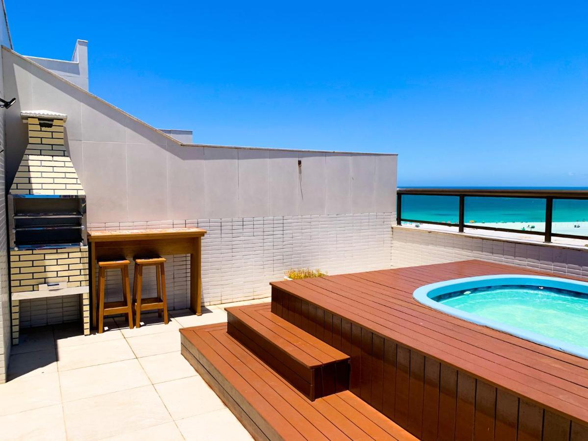 Luxuosa Cobertura Com Piscina Praia Grande - Residencial Sophia I 阿拉亚尔-杜卡布 外观 照片